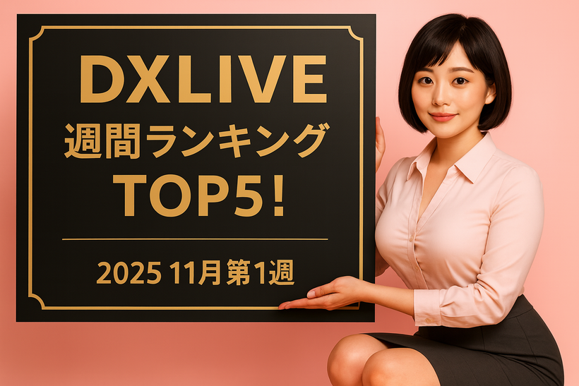 2025年11月第1週のDXLIVE週間ランキングを紹介する記事のアイキャッチ画像