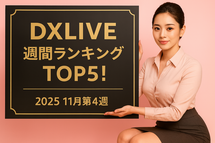 2025年11月第4週のDXLIVE週間ランキングを紹介する記事のアイキャッチ画像